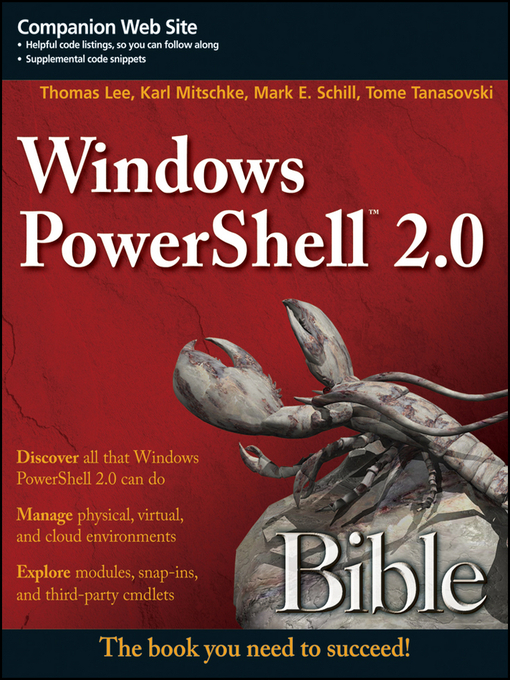 Upplýsingar um Windows PowerShell 2.0 Bible eftir Thomas Lee - Biðlisti